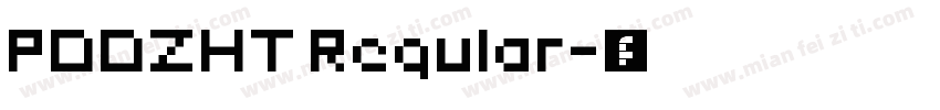 PDDZHT Regular字体转换